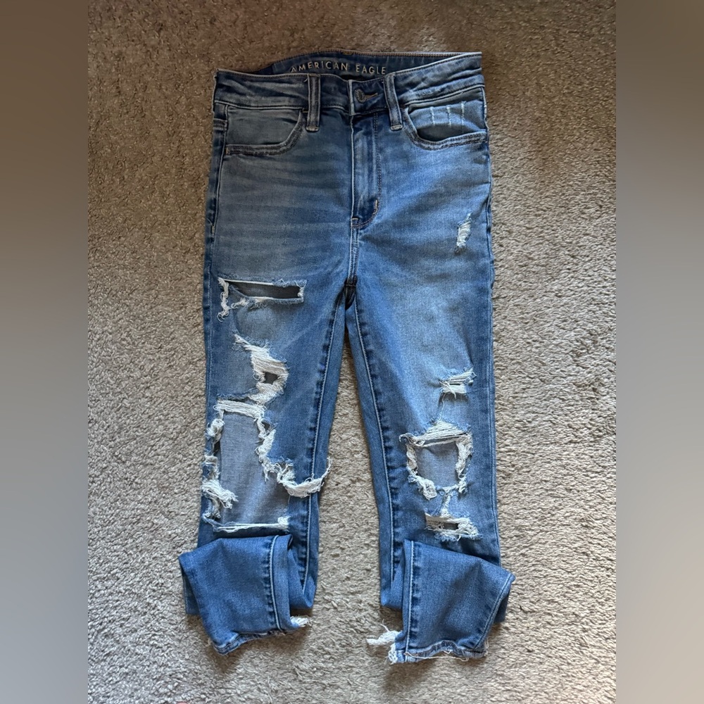 Super High Rise Ripped Jegging